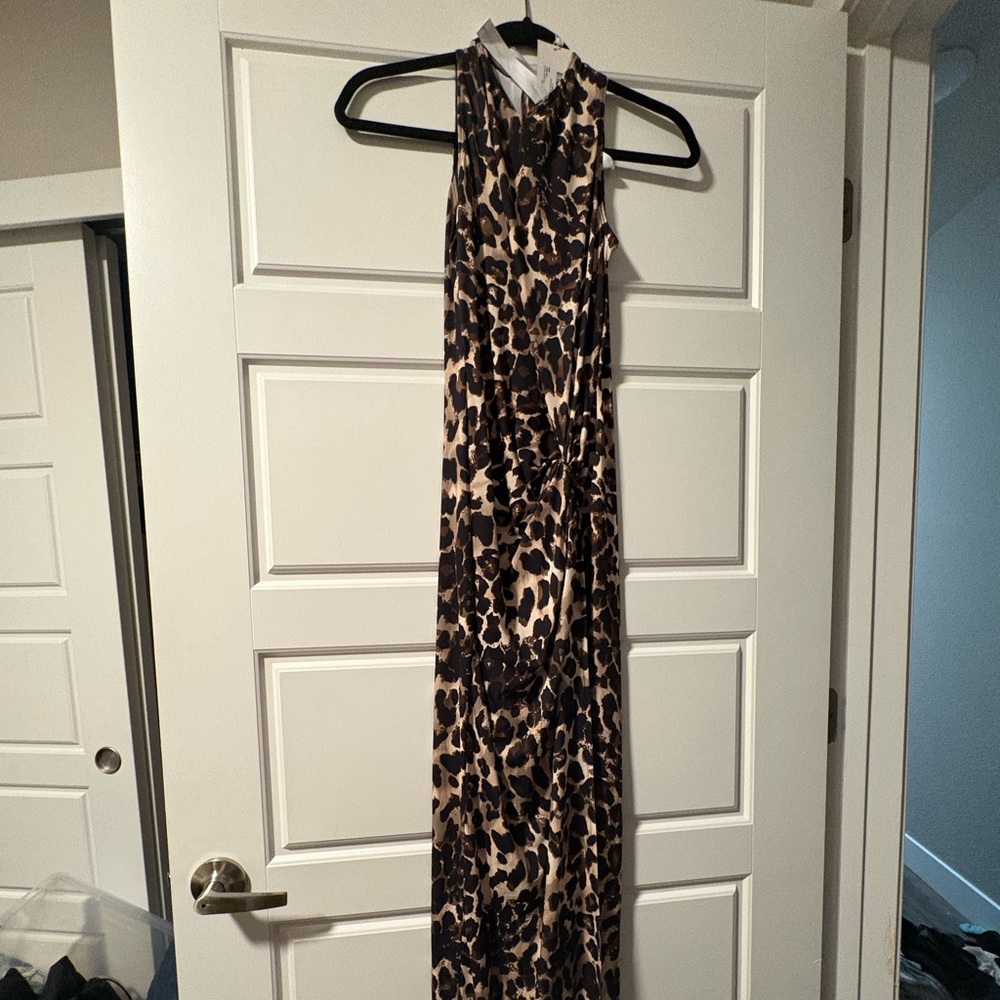 Leopard Print Maxi Dress